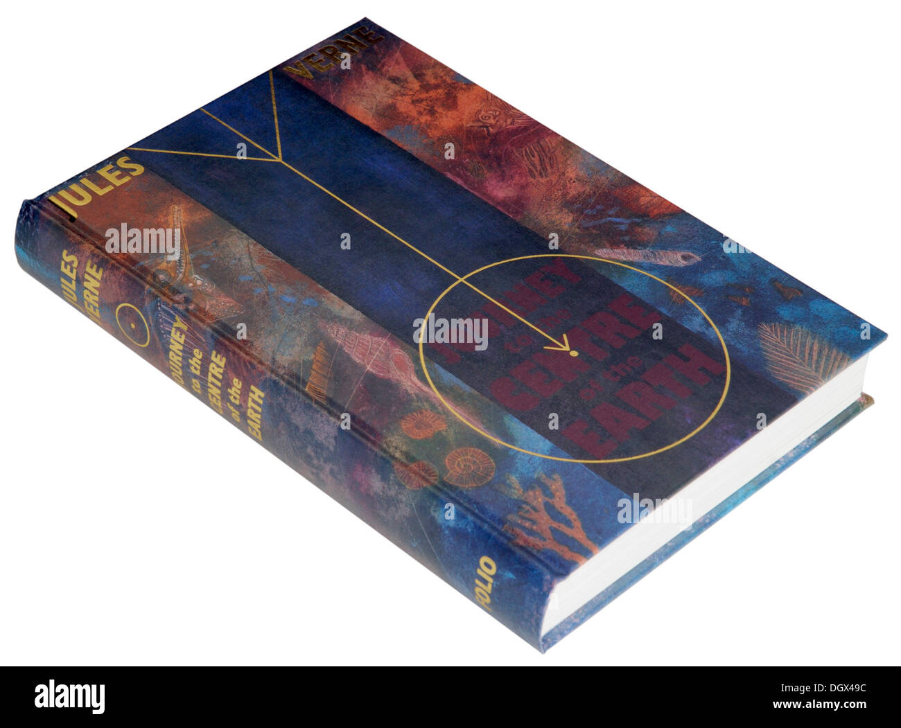 Eine Folio Society Edition der Reise zum Mittelpunkt der Erde von Jules Verne Stockfoto
