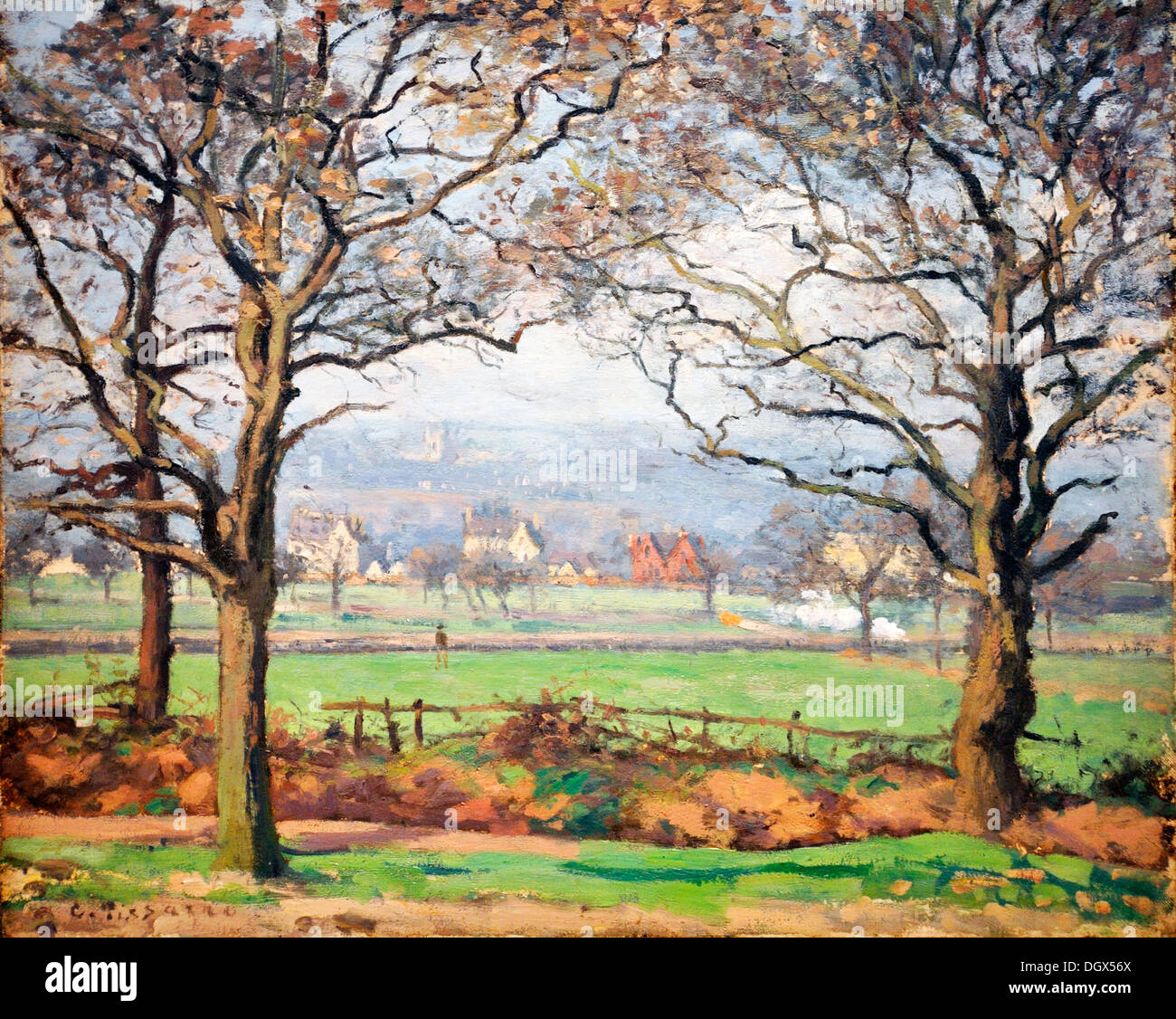 In der Nähe von Sydenham Hill - von Camille Pissarro, 1871 Stockfoto