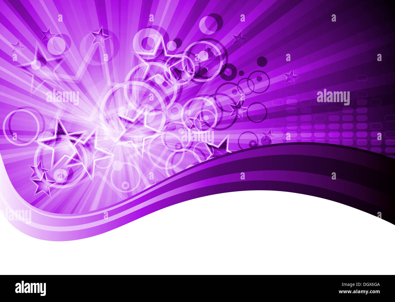 Bunte Hintergrundmusik. 10 EPS-Vektor-design Stockfoto