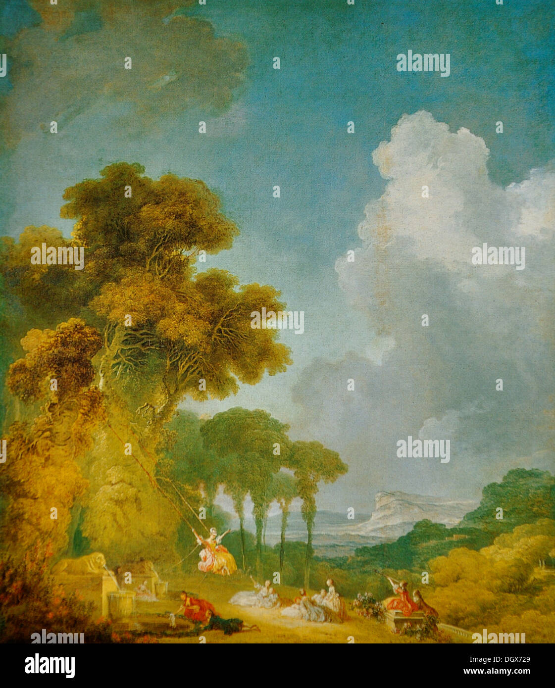 Jean Honore Fragonard Die Schaukel Stockfotos Jean Honore