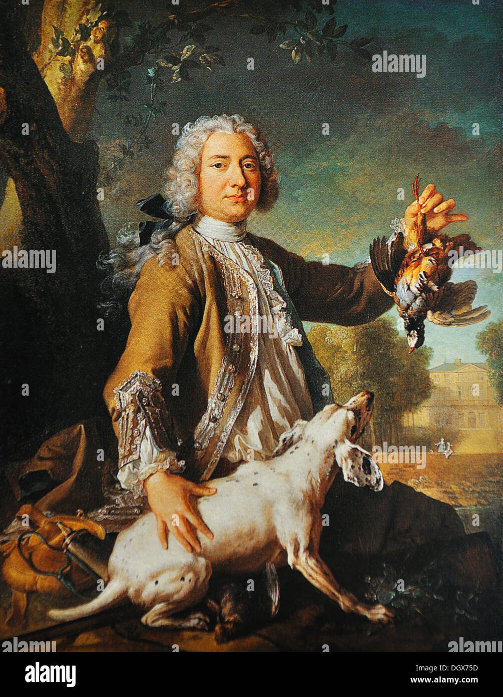 Der Marquis de Beringhen - von Jean-Baptiste Oudry, 1722 Stockfoto