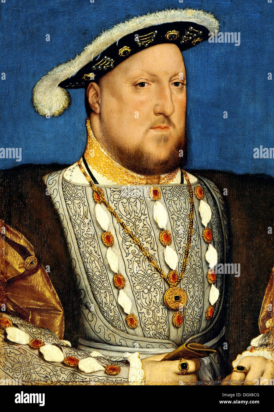 Porträt von Heinrich VIII., König von England - von Hans Holbein der jüngere, 1540 Stockfoto