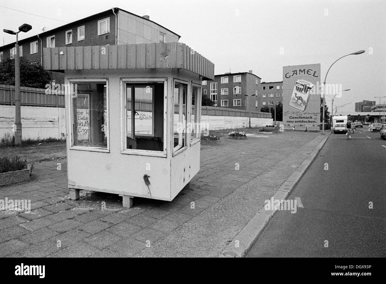 Reste der Berliner Mauer, ehemalige Grenzübergang Heinrich-Heine-Straße Road, Berlin Stockfoto