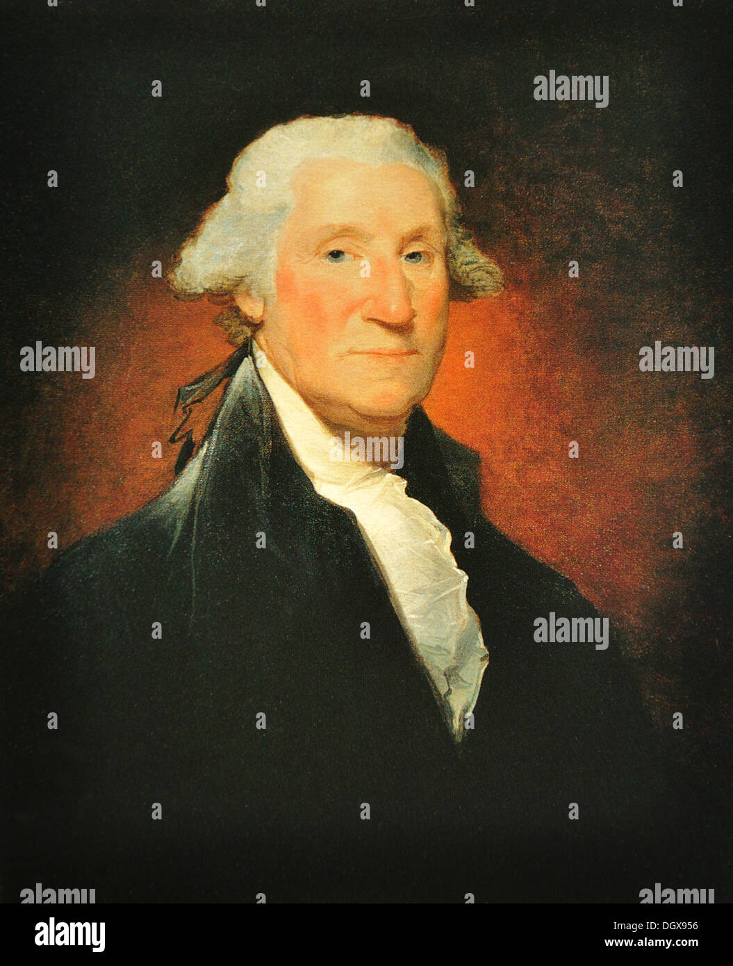 Vaughan Porträt von George Washington - von Gilbert Stuart, 1795 Stockfoto