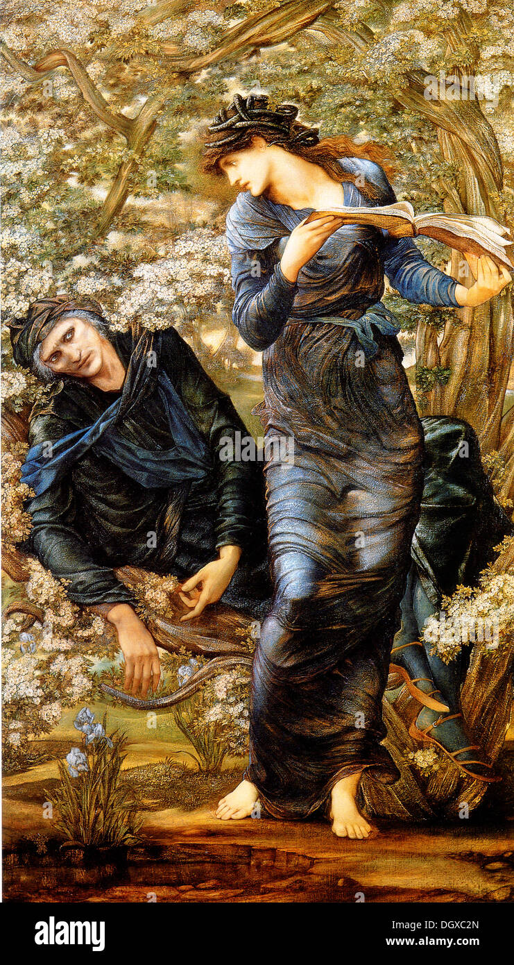 Die betörende Merlin - von Edward Burne-Jones, 1874 Stockfoto
