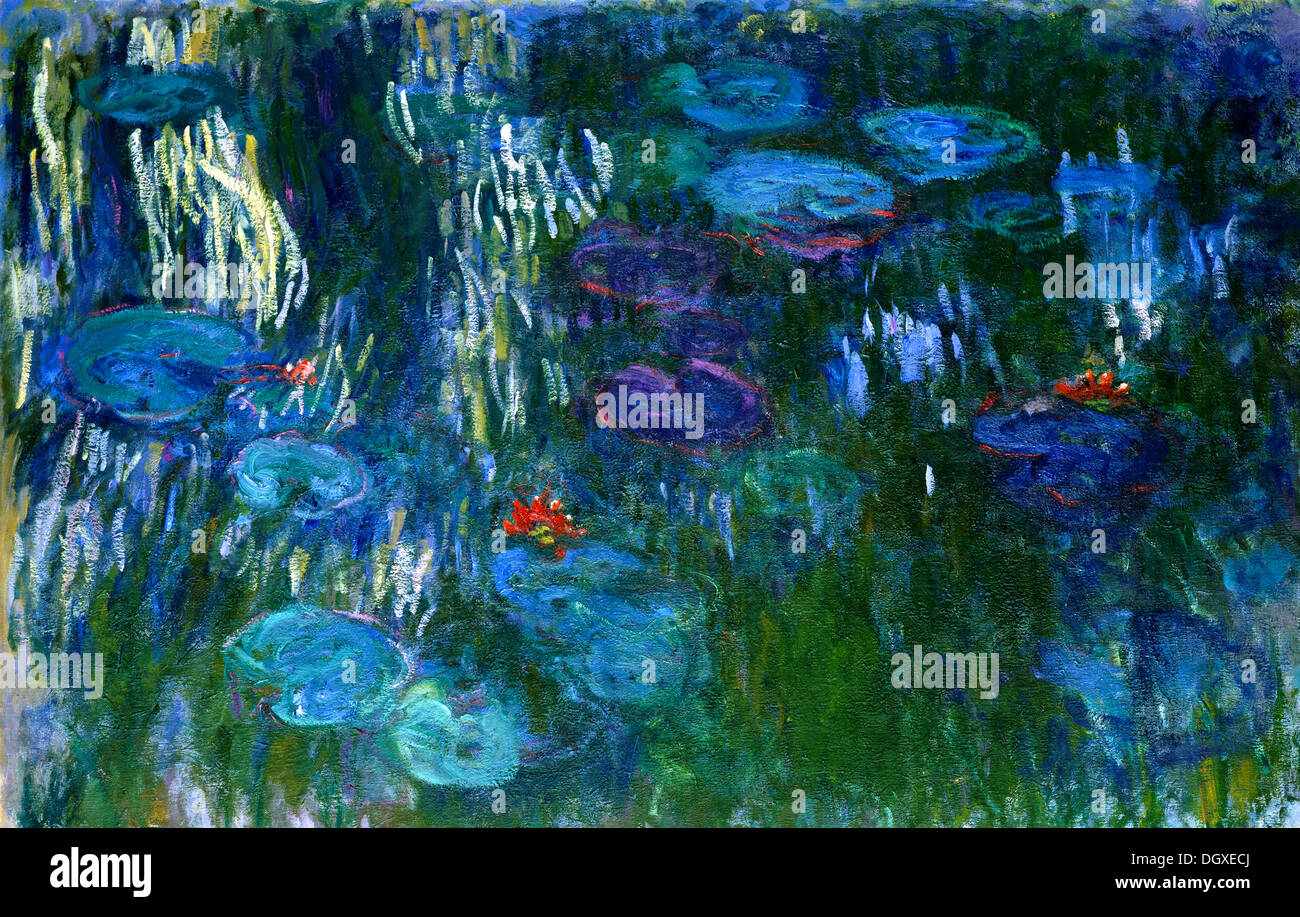 Seerosen - von Claude Monet, 1906 Stockfoto