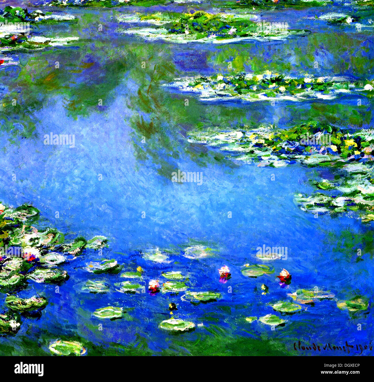 Seerosen - von Claude Monet, 1906 Stockfoto