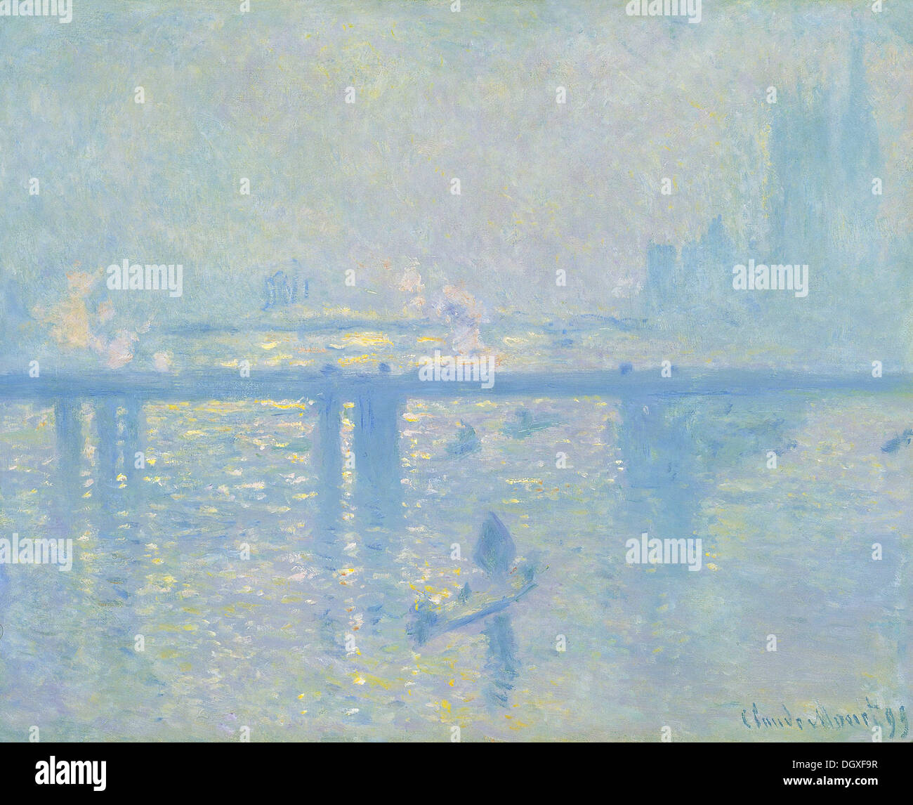 Charing Cross Bridge - von Claude Monet, 1899 Stockfoto