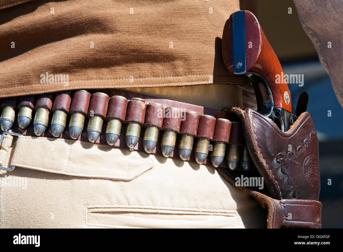 Zeitraum Akteuren bieten reinactment Veranstaltungen im Tombstone, Arizona. Stockfoto