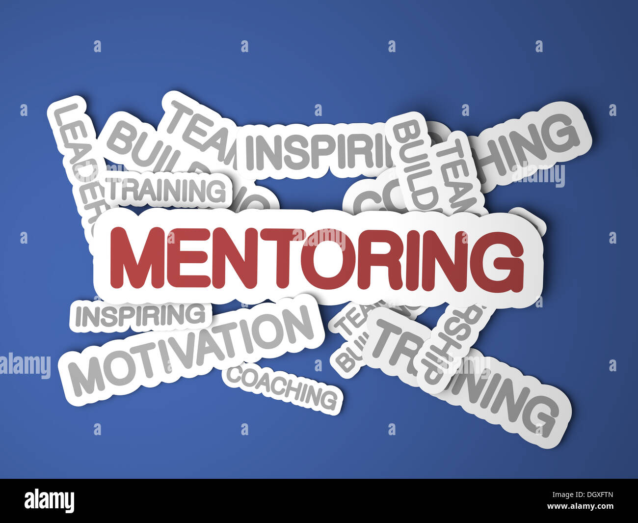 Mentoring-Konzept. Stockfoto