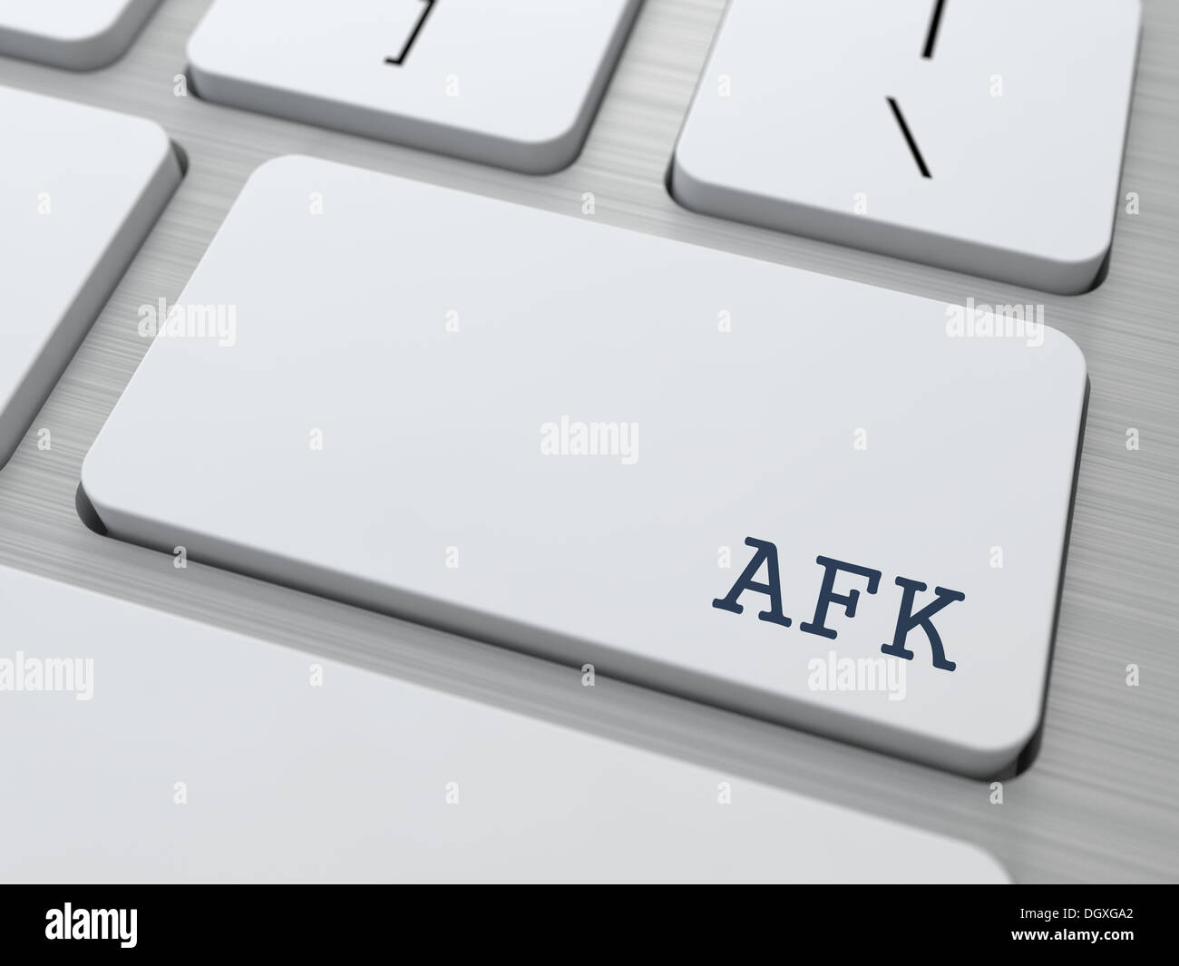 AFK. Internet-Konzept. Stockfoto