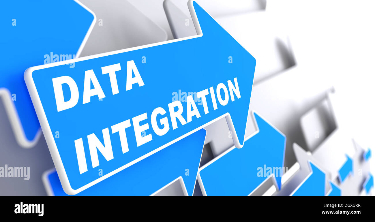 Datenintegration. Informationskonzept. Stockfoto