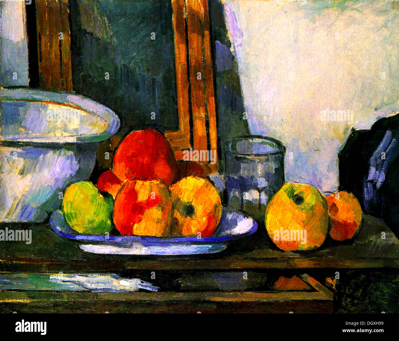 Stillleben mit einer Schublade - von Paul Cézanne, 1879 Stockfoto