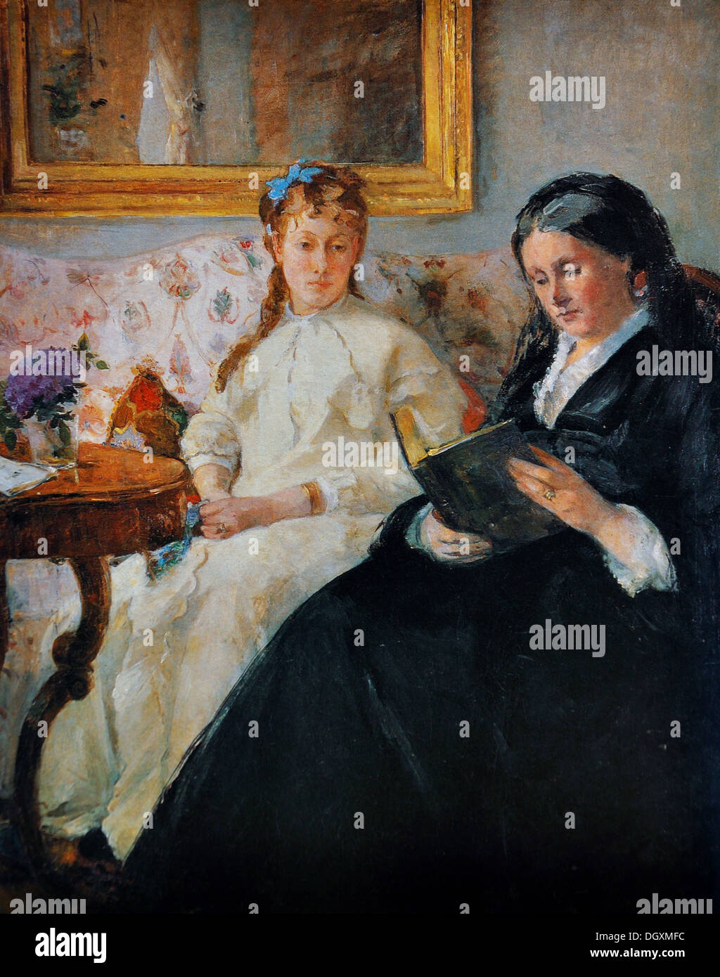 Die Mutter und die Schwester des Künstlers - von Berthe Morisot, 1870 Stockfoto