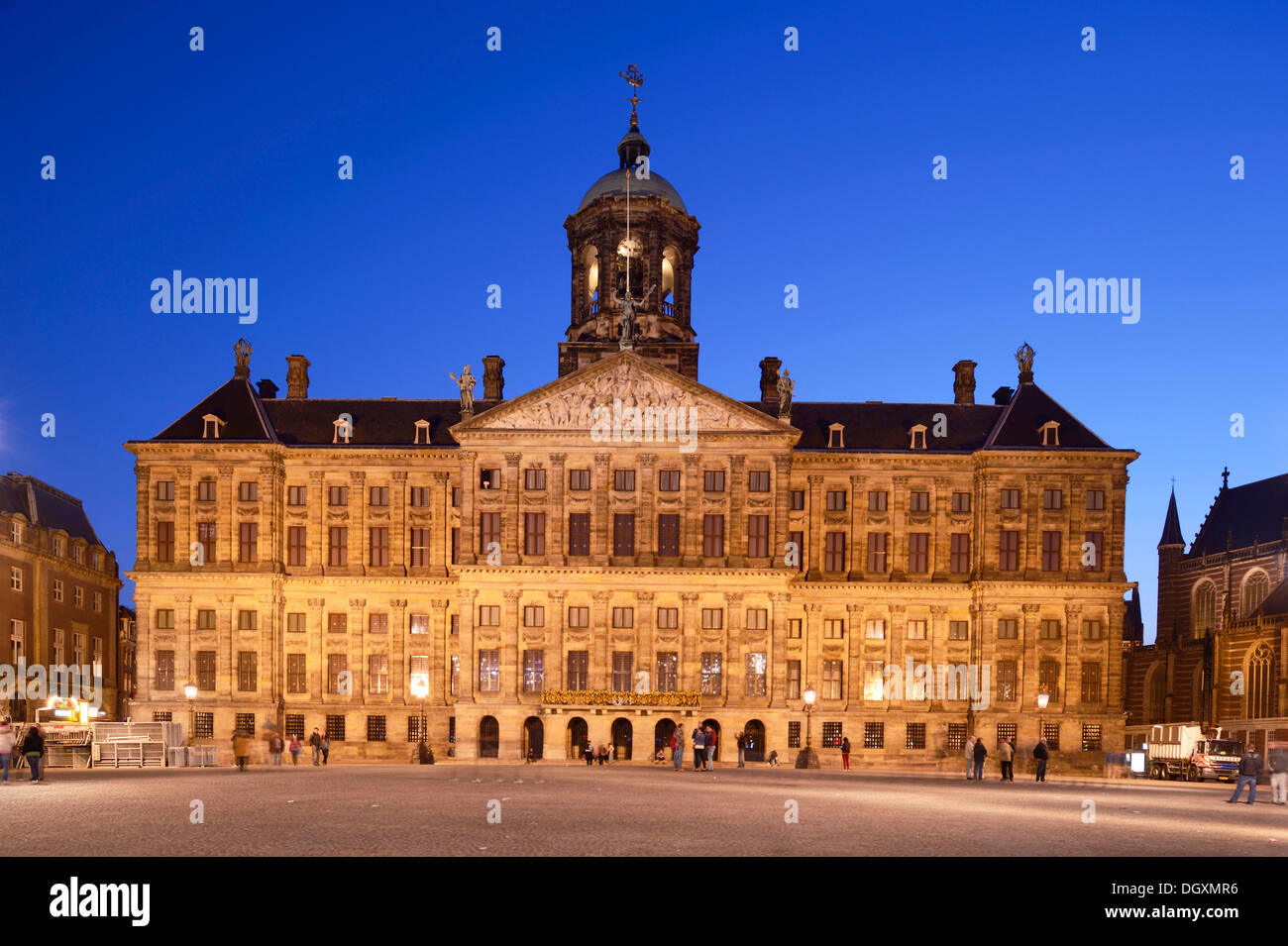 Der Hauptstadt Rathaus, Amsterdam, Nordholland, Niederlande Stockfoto