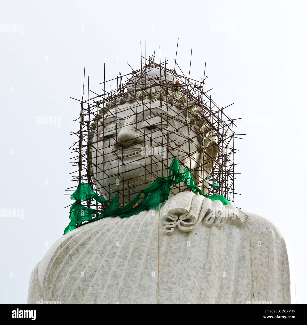 Der größte weiße heiligen Buddha in Phuket, Thailand. Stockfoto