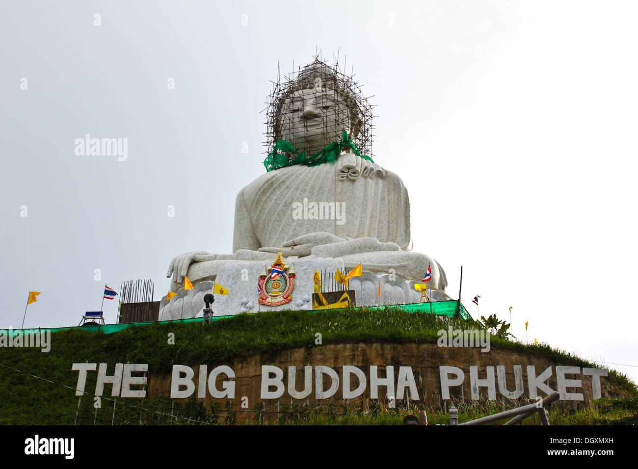 Der größte weiße heiligen Buddha in Phuket, Thailand. Stockfoto