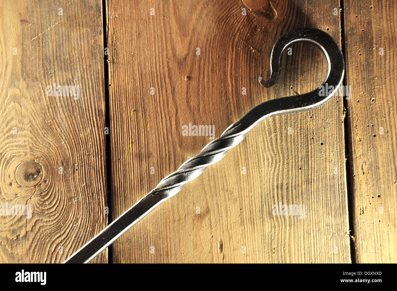 Eine schmiedeeiserne Poker UK Stockfoto