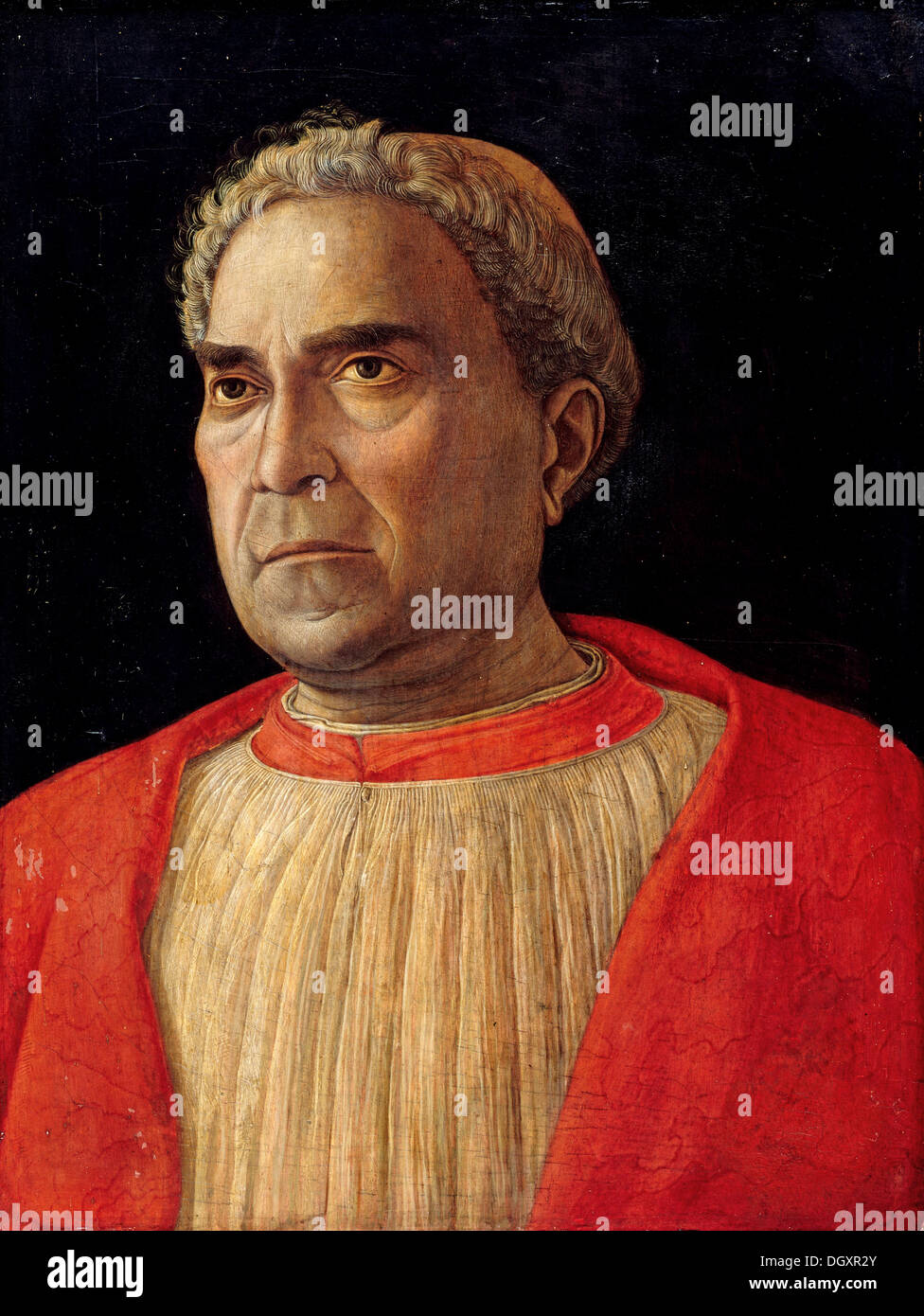 Andrea Mantegna - Kardinal Lodovico Isonzomündung Stockfoto