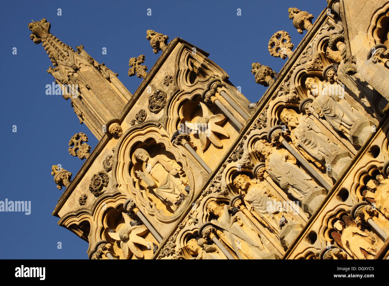 Wells Cathedral Somerset UK Stockfoto