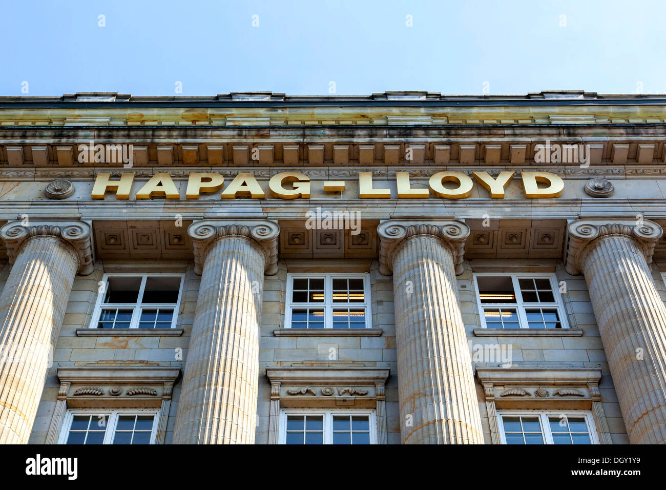 Hauptsitz der Transport- und Logistik-Unternehmen Hapag-Lloyd AG, Hamburg, Hamburg, Deutschland Stockfoto