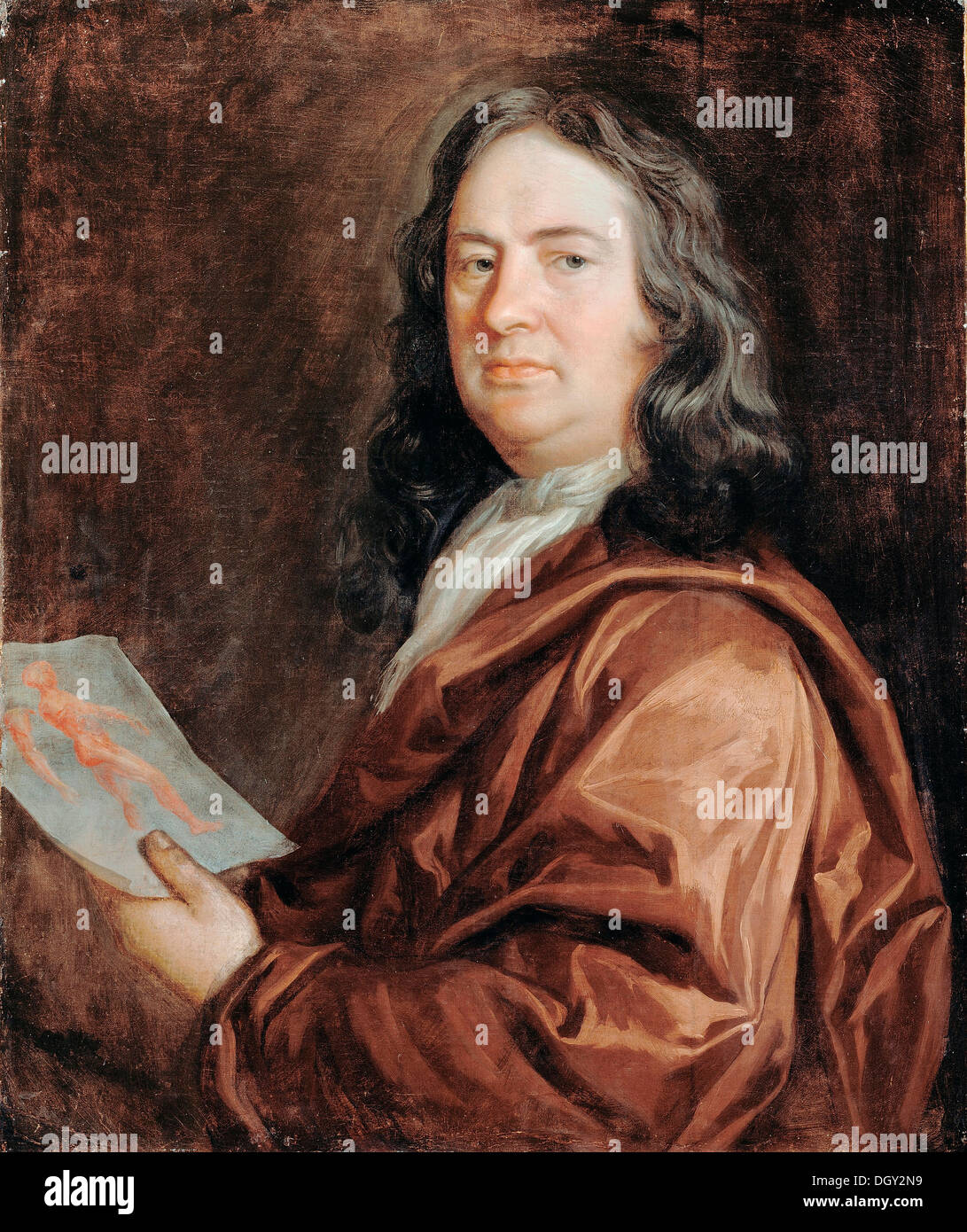 Arthur Devis, Portrait eines Arztes. Ende des 17. Jahrhunderts. Öl auf Leinwand. Dulwich Picture Gallery, London Stockfoto