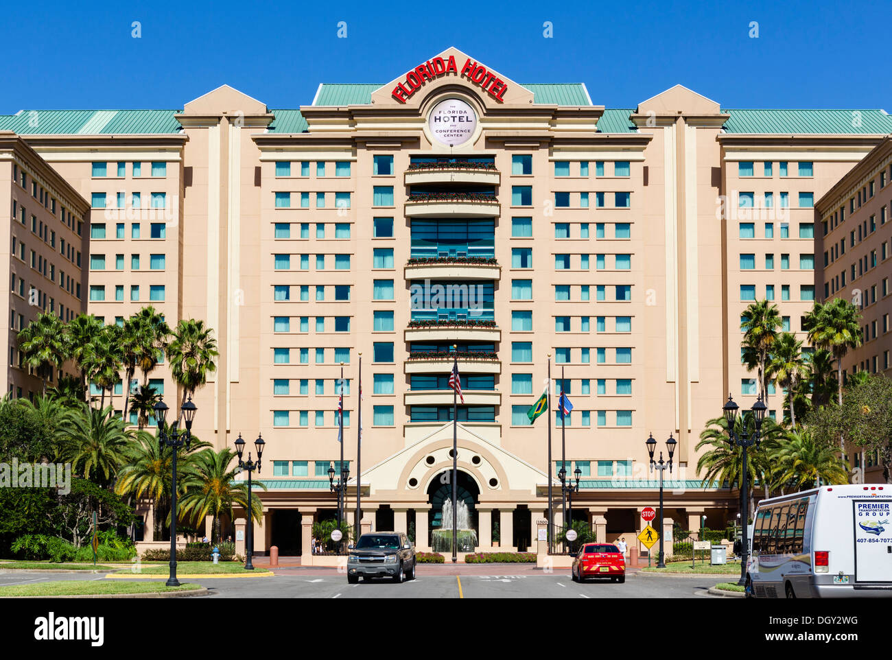 Das Florida Hotel and Conference Center an der Florida Mall, Orlando, Zentral-Florida, USA Stockfoto