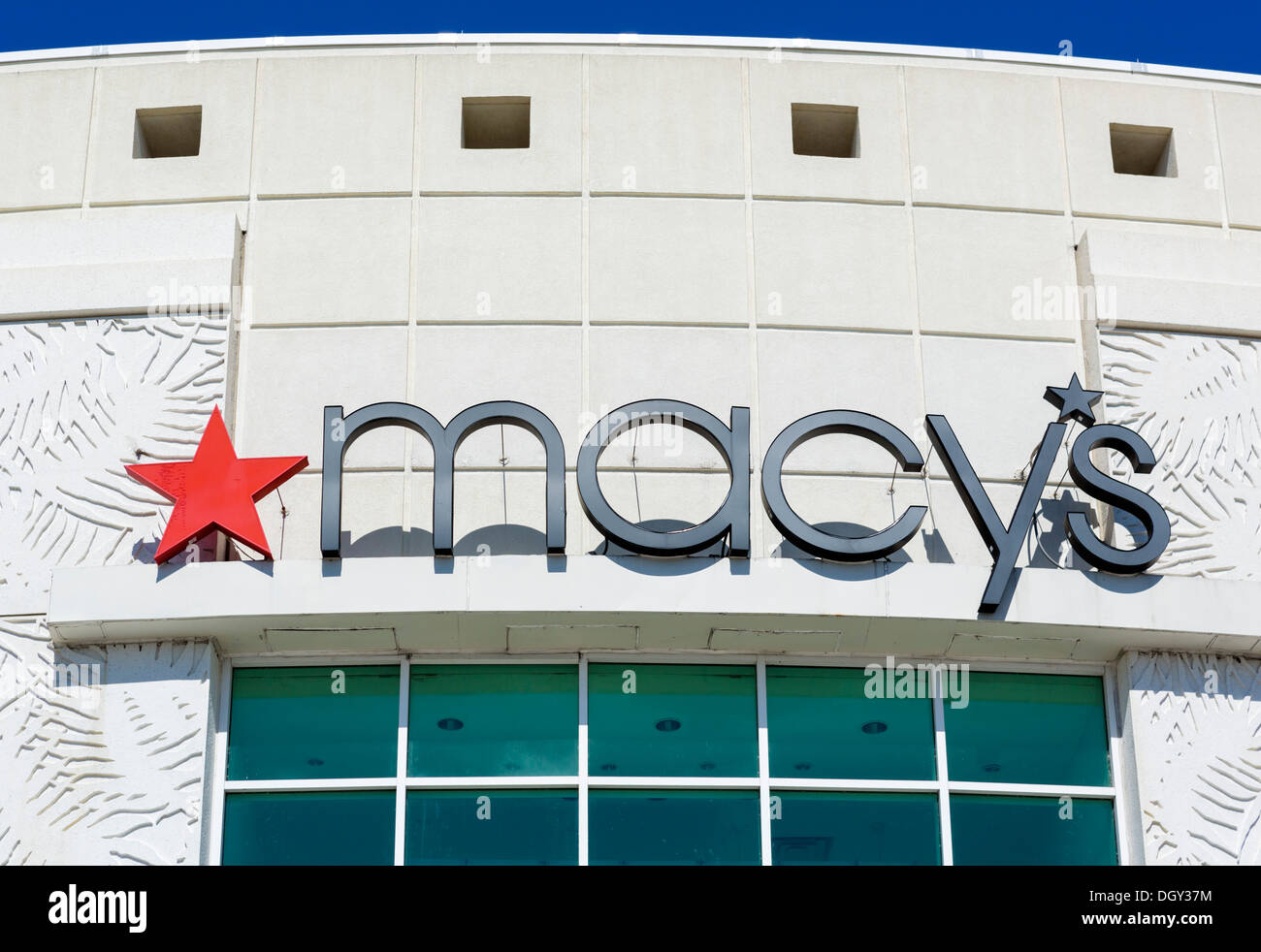 Eingang zum Kaufhaus Macys in der Florida Mall, Central Florida, Orlando, USA Stockfoto
