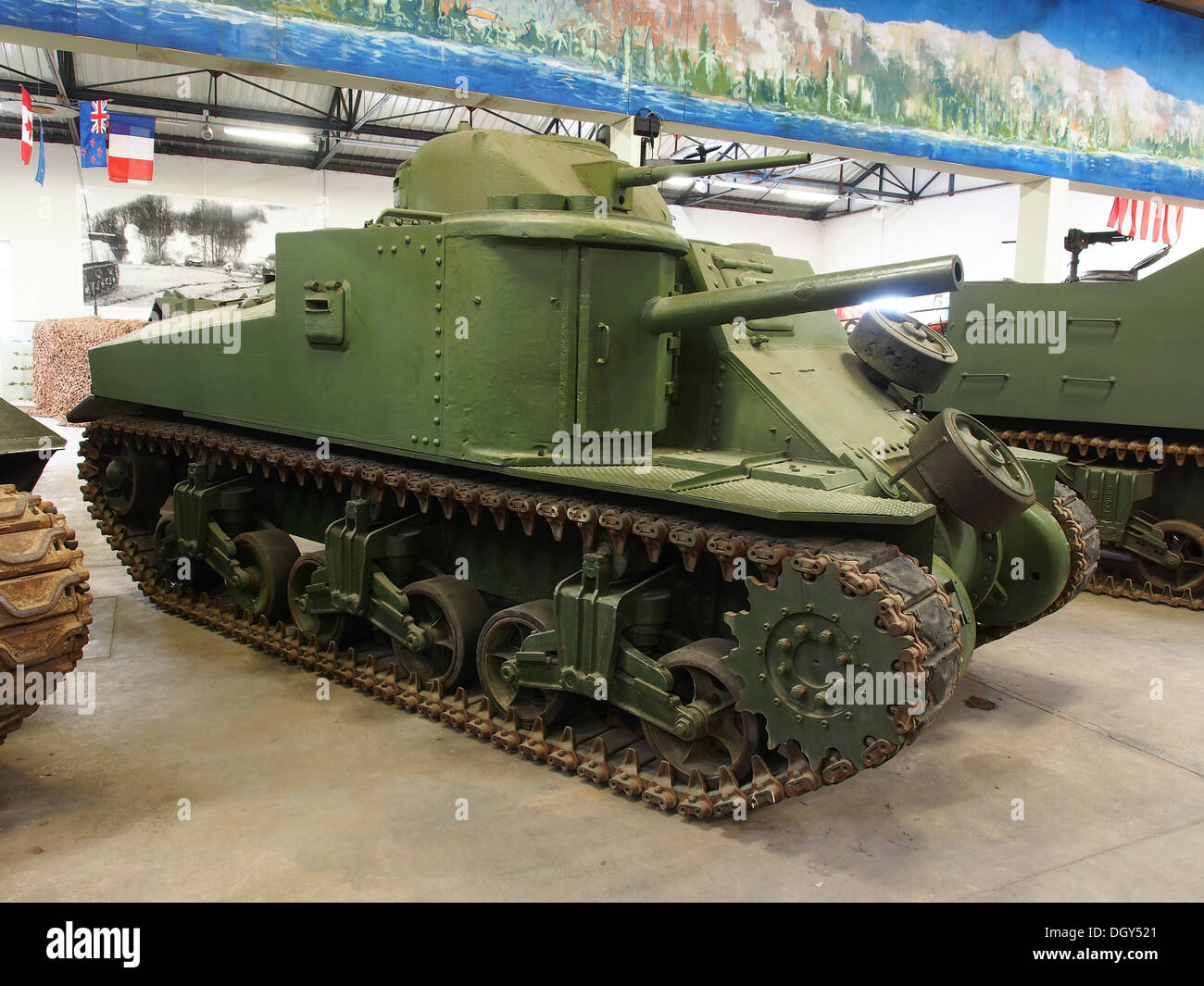 M3-General Lee, Tanks im Tank Museum, Saumur, Frankreich, Pic-3 Stockfoto