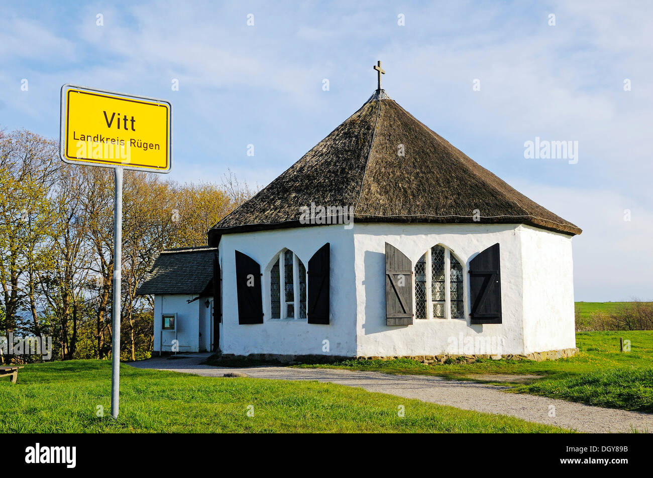 Kapelle in der Fischerei Dorf Vitt am Kap Arkona, Rügen, Mecklenburg-Vorpommern Stockfoto