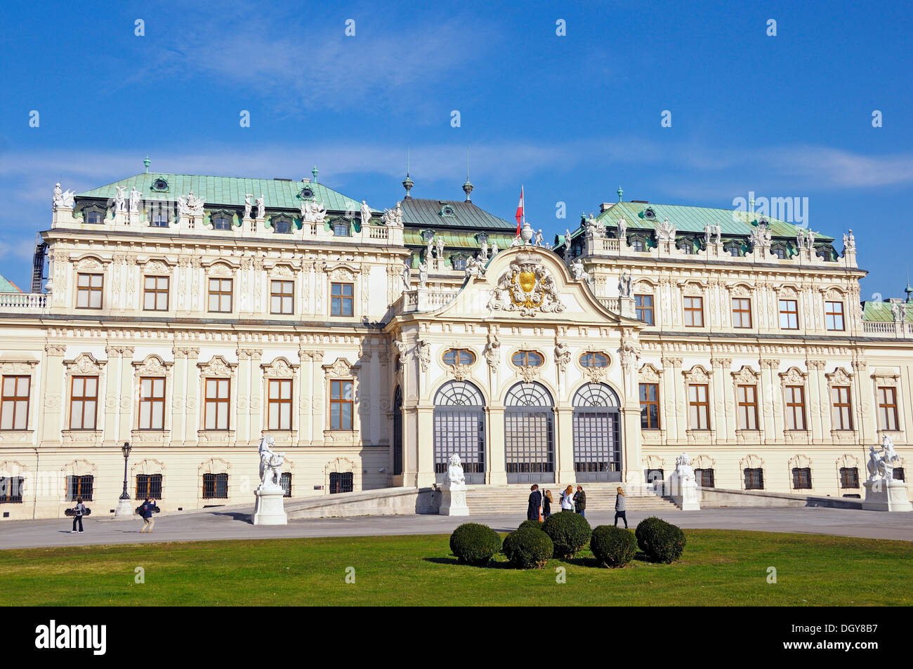 Schloss Schloss Belvedere, Wien, Österreich, Europa Stockfoto