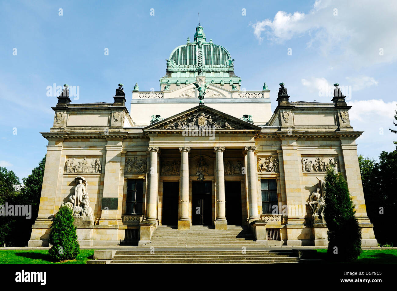 Miejski Dom Kultury, städtischen Kulturzentrums, ehemaliger Lausitzer Memorial Hall, Zgorzelec, Zgorzelec Stockfoto