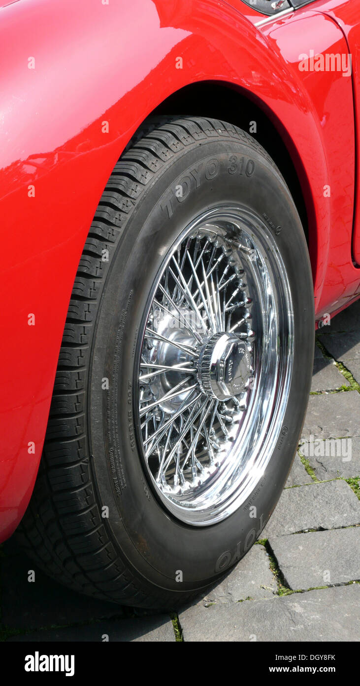 Sprach Rad ein Mg-Roadster Stockfoto