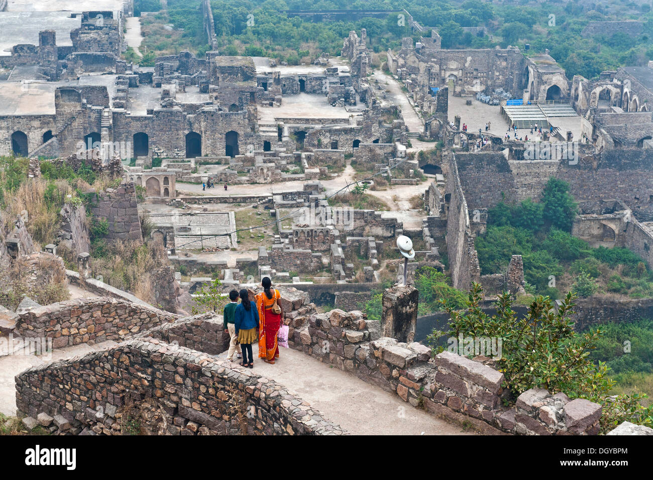 GolcondaFort, Hyderabad, Andhra Pradesh, Indien, Asien Stockfoto