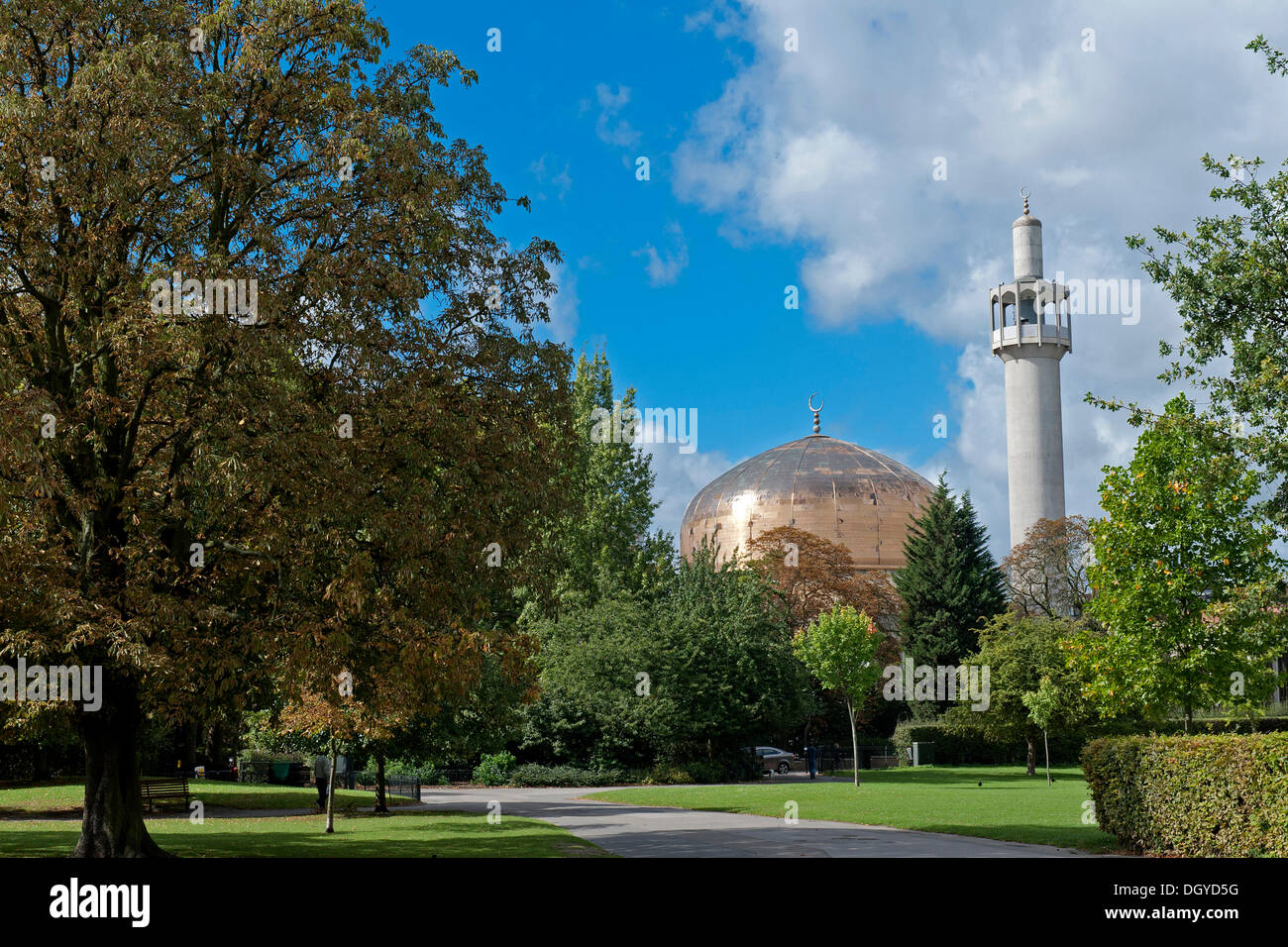 London Central Mosque oder Regents Park Moschee, Regents Park, London, England, Vereinigtes Königreich, Europa Stockfoto