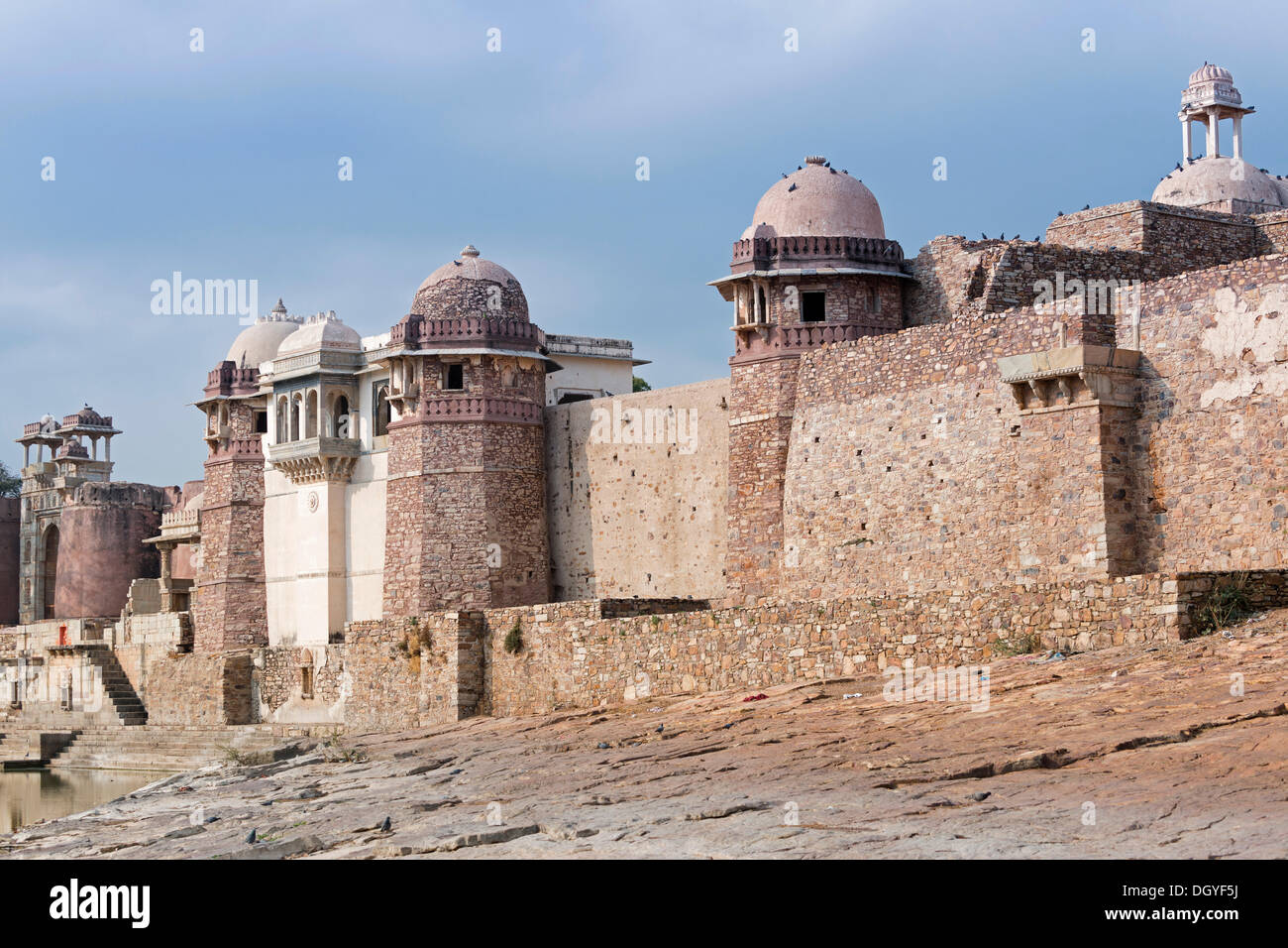 Ratan Singh Palace, Chittorgarh, Rajasthan, Indien Stockfoto