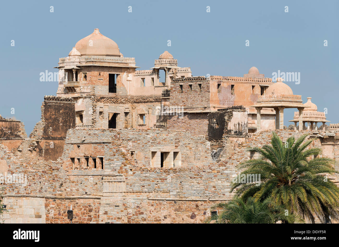 Ratan Singh Palace, Chittorgarh, Rajasthan, Indien Stockfoto