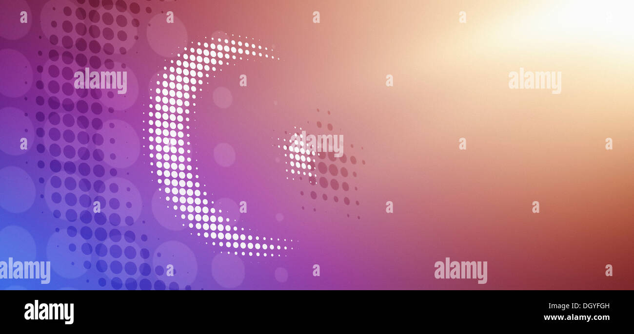 Stern und Halbmond Symbol des Islam sich auf abstrakte spiegeln Stockfoto