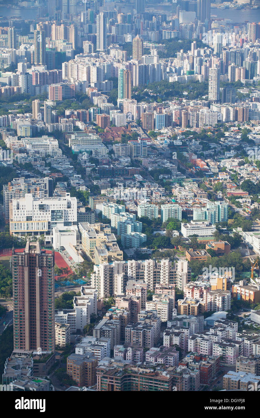 Blick auf Kowloon, Hong Kong, China Stockfoto