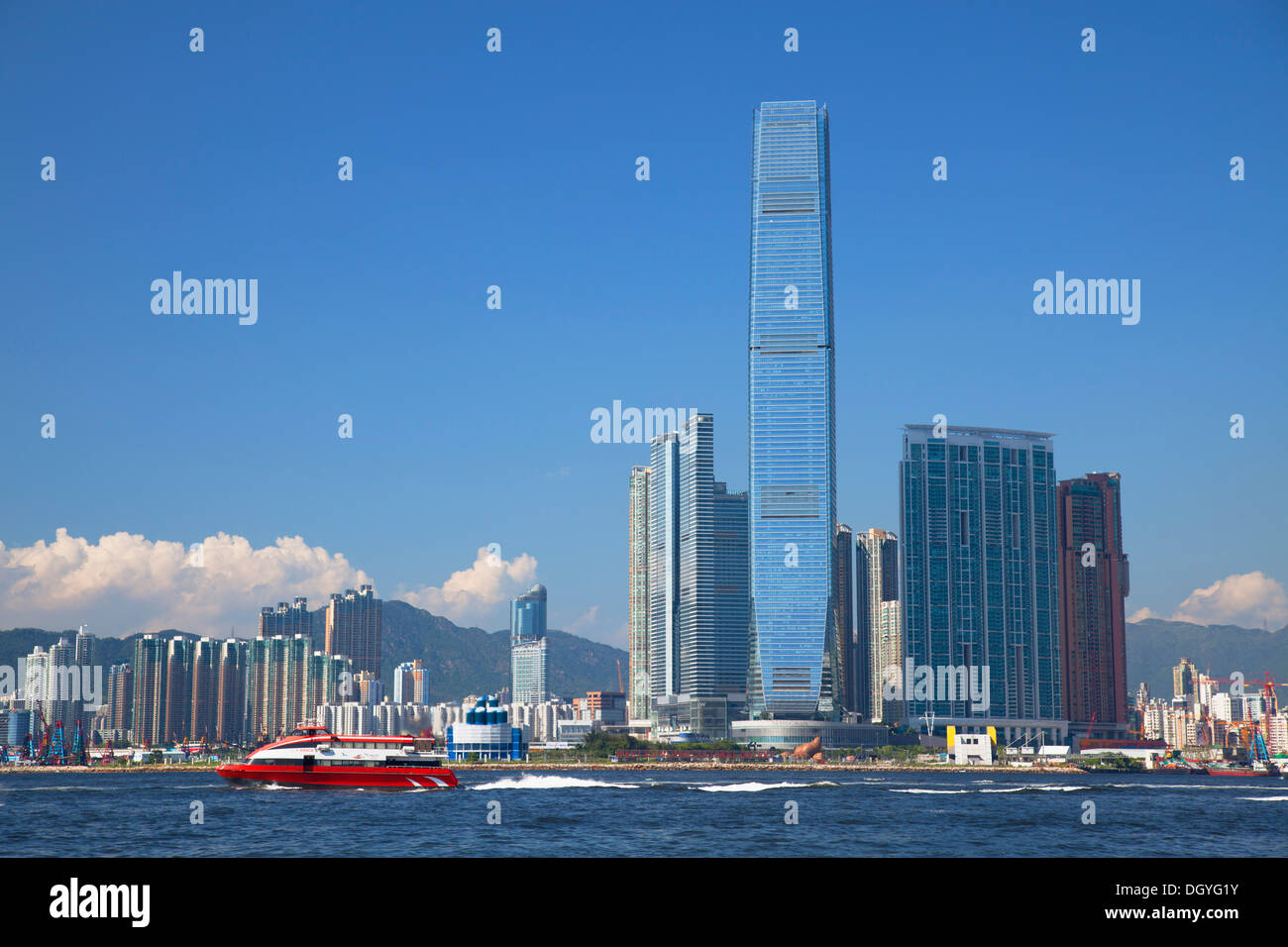 International Commerce Centre (ICC), West Kowloon, Hongkong Stockfoto