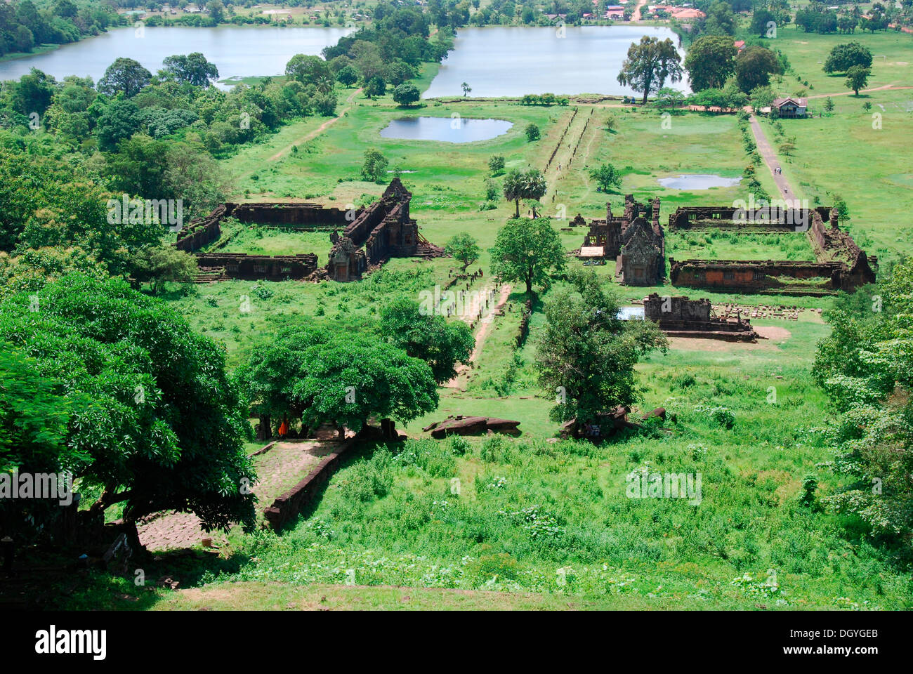 MwSt-Phu Champasac, am Ufer des Mekong, Pakse, Laos, Südostasien Stockfoto