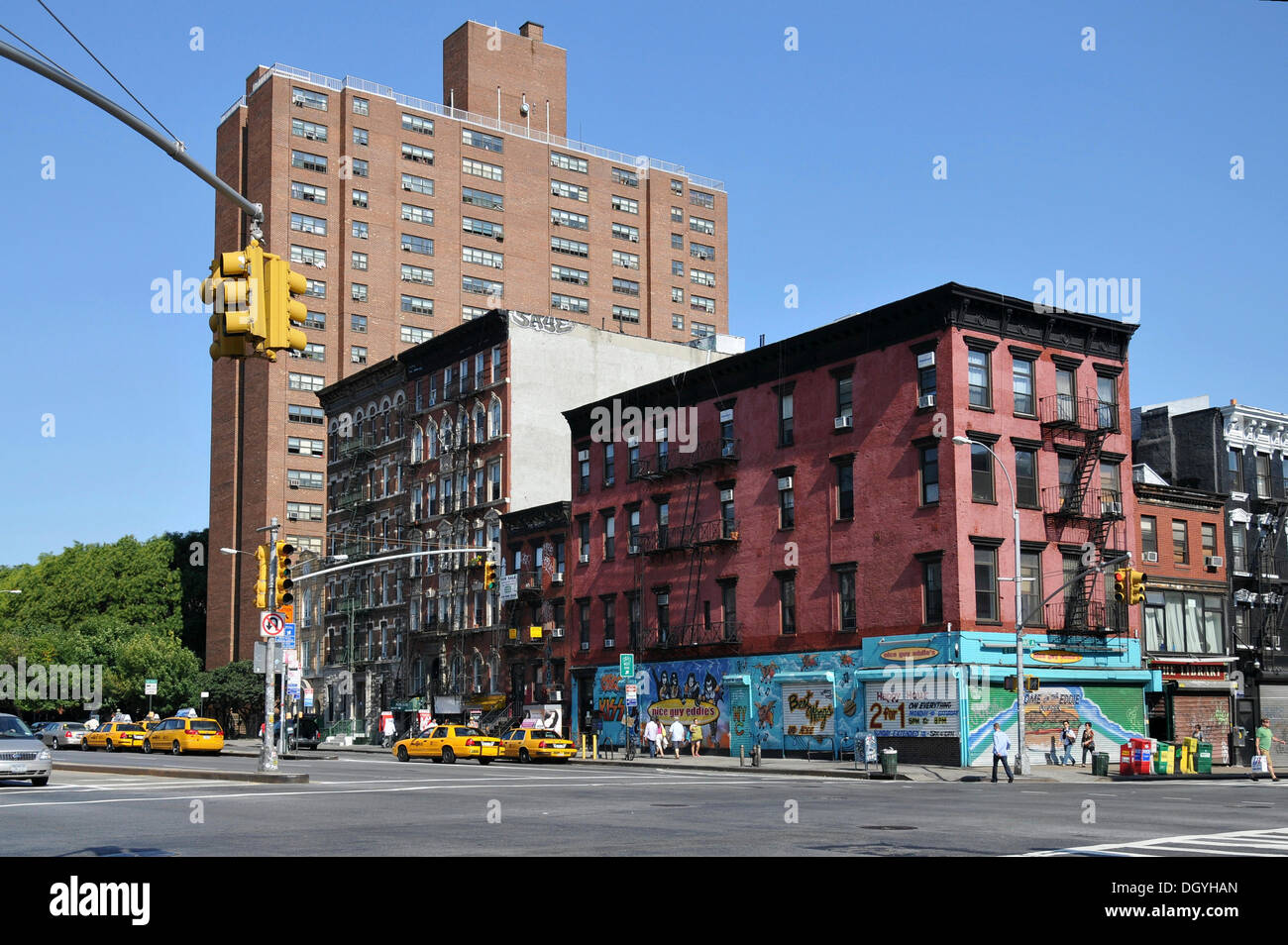 East Houston Street Lower East Side New York City New York Vereinigte Staaten Von Amerika Usa Nordamerika Stockfotografie Alamy