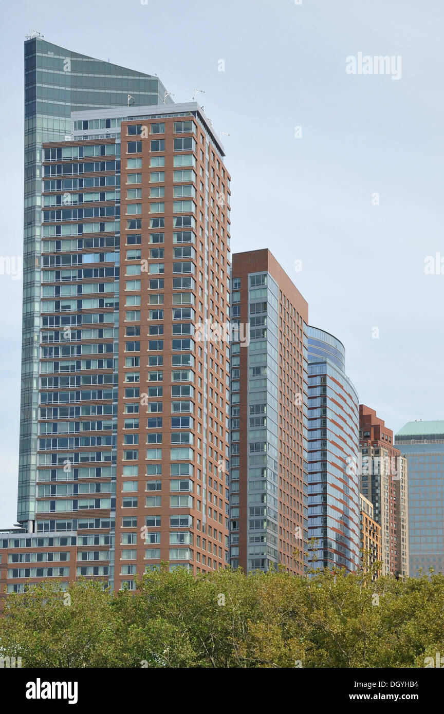 Hochhaus, Battery Park, Financial District, New York City, New York, USA, Vereinigte Staaten von Amerika, Nordamerika Stockfoto