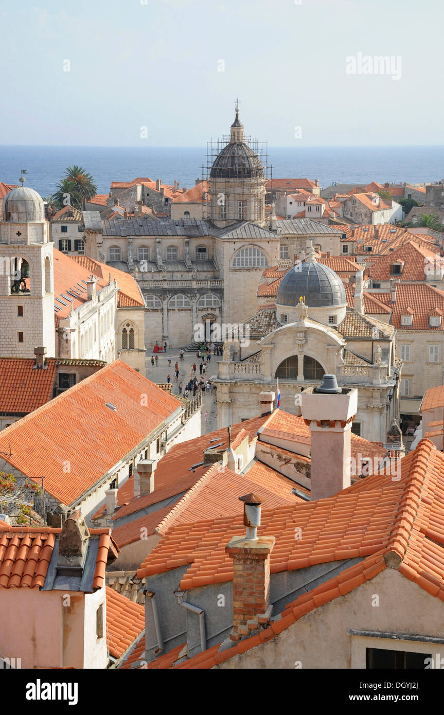 Historische Stadt, Dubrovnik, Kroatien, Europa Stockfoto