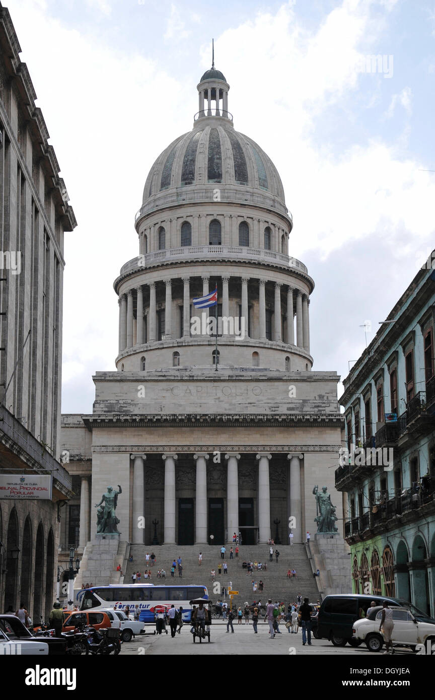 El capitolio Building, auch als nationale Kapitol, Havanna bekannt, der historische Bezirk, Kuba, Karibik, Zentralamerika Stockfoto