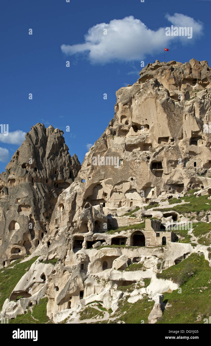 Rock-Castle Uchisar, Kappadokien, Türkei Stockfoto