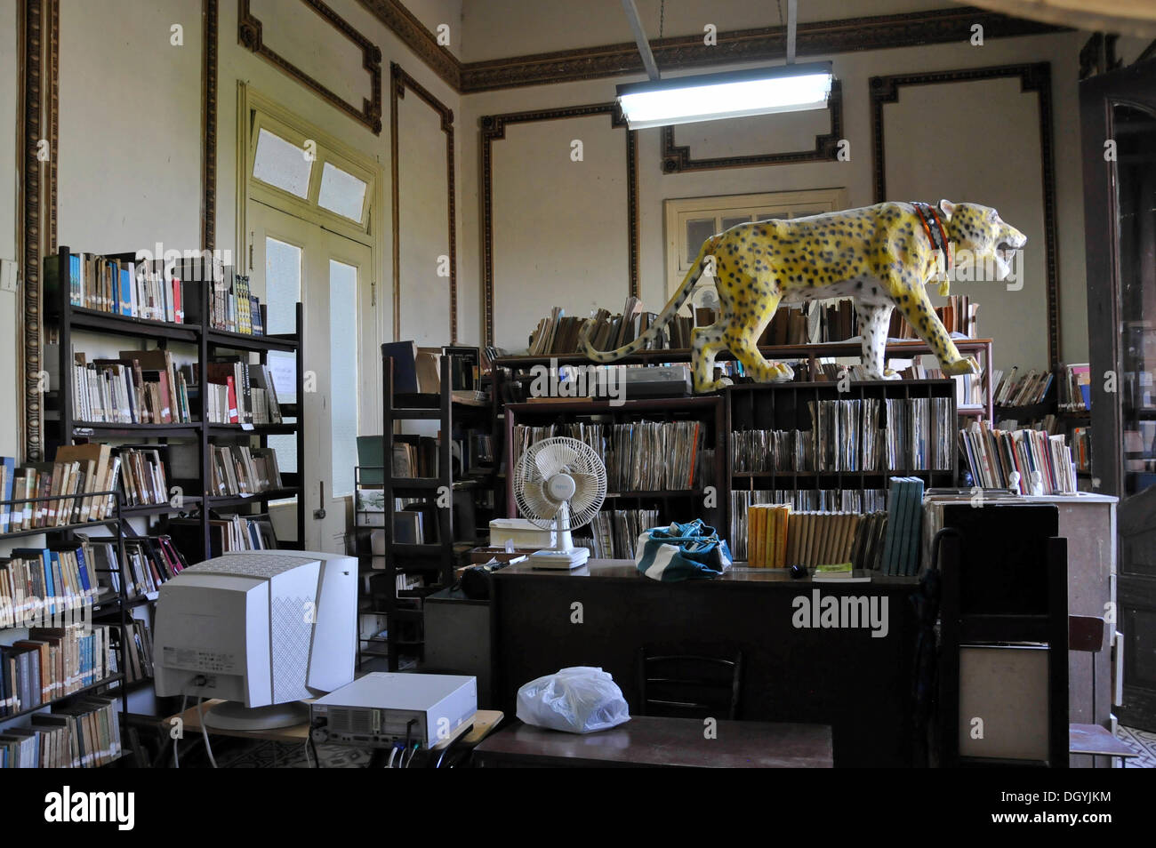 Jose Marti Bibliothek, Vidal, Park, das historische Zentrum von Santa Clara, Kuba, Karibik, Zentralamerika Stockfoto