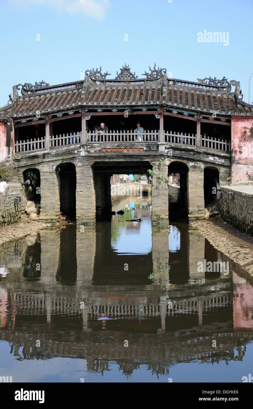 Japanische Brücke, chua Cau, Hoi An, Vietnam, Südostasien Stockfoto