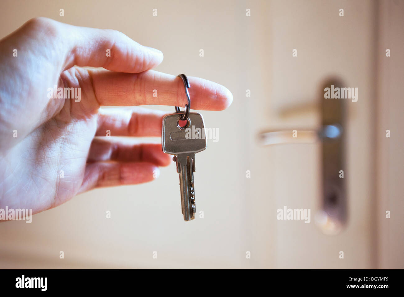 Hotel buchen Stockfoto