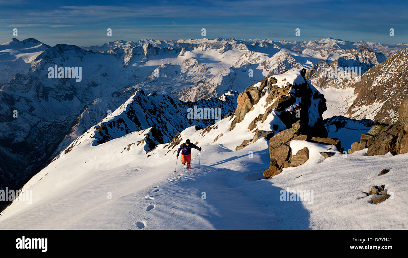 Mt Ruderhofspitze, Stubaier Alpen, Tirol, Austria, Europe Stockfoto